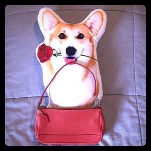 GUC Red 💯% Leather Coach Shoulder Bag 90s 00s